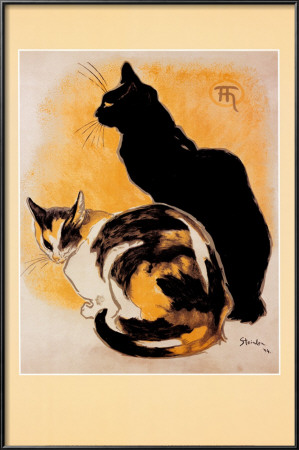 Two Cats by Theophile Alexandre Steinlen Pricing Limited Edition Print image