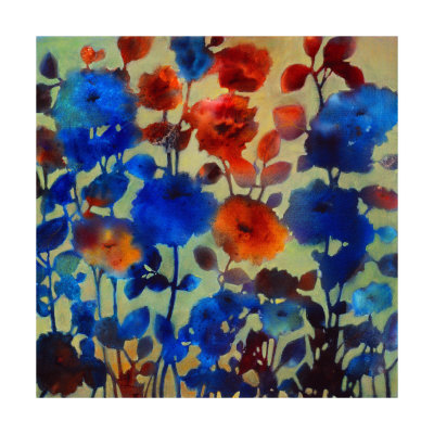 Blue Flowers 2 by Michelle Abrams Pricing Limited Edition Print image