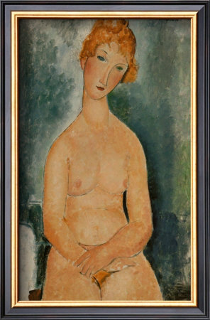 Seated Nude, C.1918 by Amedeo Modigliani Pricing Limited Edition Print image
