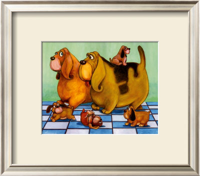 Hounddog Family Picnic by Kourosh Pricing Limited Edition Print image