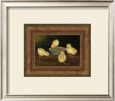 Chicks With Seed by Kim Lewis Pricing Limited Edition Print image