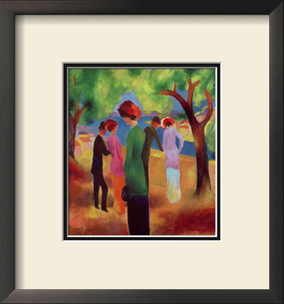 Lady In A Green Coat by Auguste Macke Pricing Limited Edition Print image
