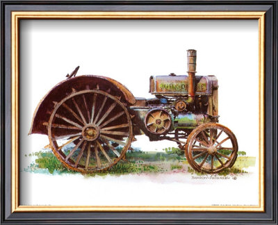 Early Model John Deere Tractor Limited Edition Print by Sharon Pedersen ...