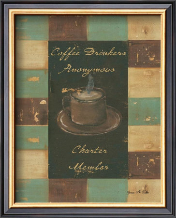 Patchwork Coffee: Drinkers Anon by Grace Pullen Pricing Limited Edition Print image