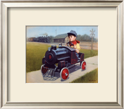 Train Engine by David Lindsley Pricing Limited Edition Print image