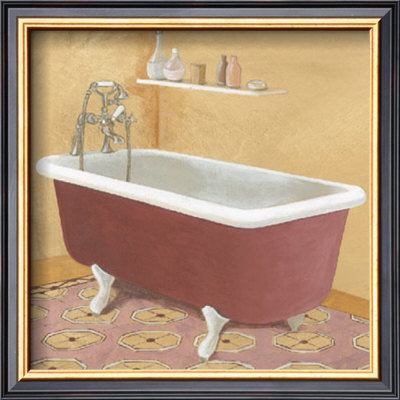 Red Bathtub by Marie Perpinan Pricing Limited Edition Print image