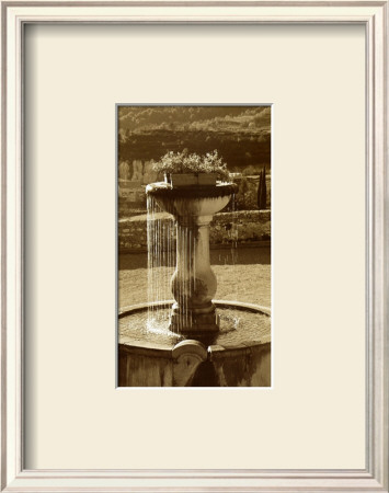 Fountain Overlooking City by Chauve Auckenthaler Pricing Limited Edition Print image