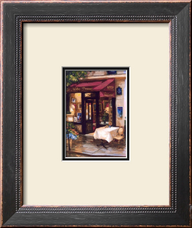 Cafe At Sunrise, Paris by George Botich Pricing Limited Edition Print image