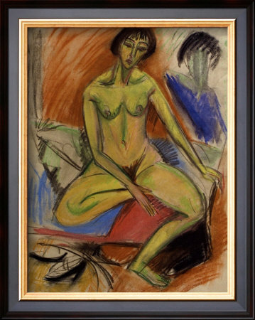 Seated Female Nude by Ernst Ludwig Kirchner Pricing Limited Edition Print image