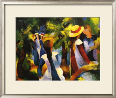 Girls Under The Trees by Auguste Macke Pricing Limited Edition Print image