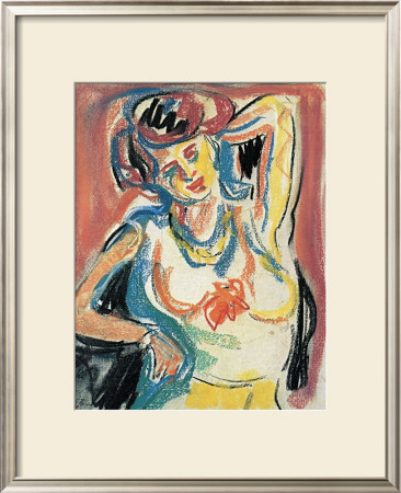 Girl Streching by Ernst Ludwig Kirchner Pricing Limited Edition Print image