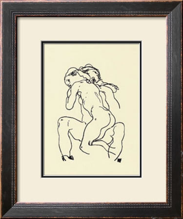 Couple D'amants by Egon Schiele Pricing Limited Edition Print image