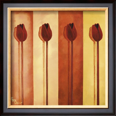 Four Red Tulips by Peggy Garr Pricing Limited Edition Print image