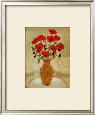 Crimson Poppies by Beverly Jean Pricing Limited Edition Print image