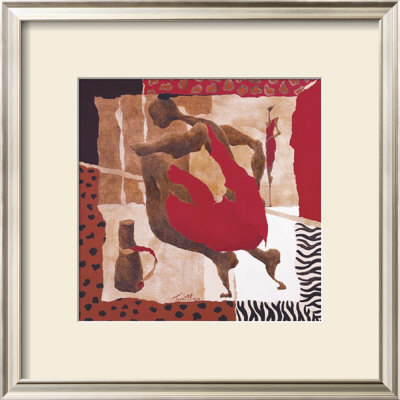 Kneeling In Scarlet Dress I by Mireille Turcot Pricing Limited Edition Print image
