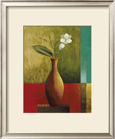 Gold Vase Floral Ii by Pablo Esteban Pricing Limited Edition Print image