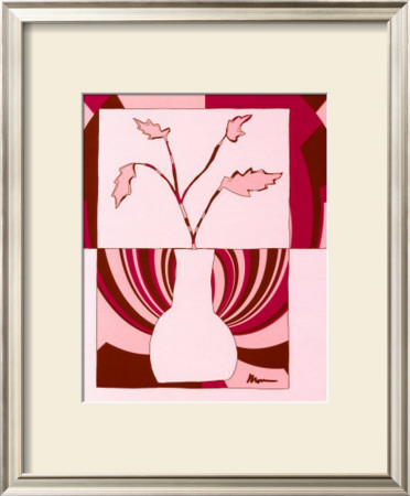 Minimalist Flowers In Pink I by Jennifer Goldberger Pricing Limited Edition Print image