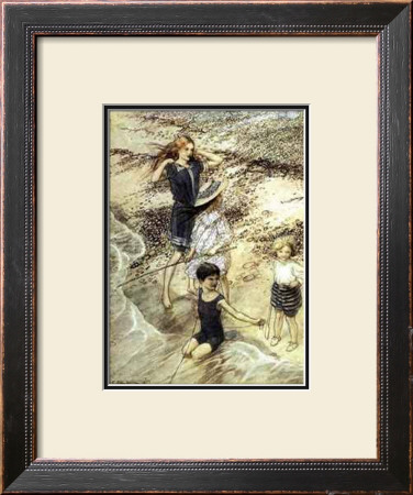 On The Beach by Arthur Rackham Pricing Limited Edition Print image