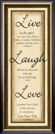 Sage Sign, Live Laugh Love by Debbie Dewitt Pricing Limited Edition Print image