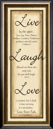 Sage Sign, Live Laugh Love by Debbie Dewitt Pricing Limited Edition Print image