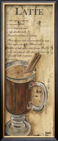 Coffee Recipes: Latte by Debbie Dewitt Pricing Limited Edition Print image