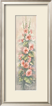 Hollyhocks I by Peggy Thatch Sibley Pricing Limited Edition Print image