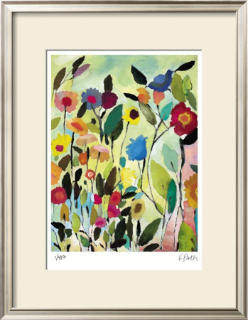 Garden With Blue Tulip by Kim Parker Pricing Limited Edition Print image