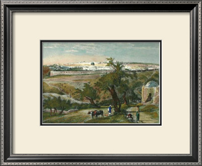 Jerusalem From Mount Of Olives by J. D. Woodward Pricing Limited Edition Print image