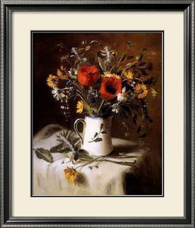 Flowers In White Pitcher by Elizabeth Brandon Pricing Limited Edition Print image