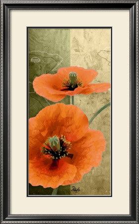 Orange Poppies I by Patty Q. Pricing Limited Edition Print image
