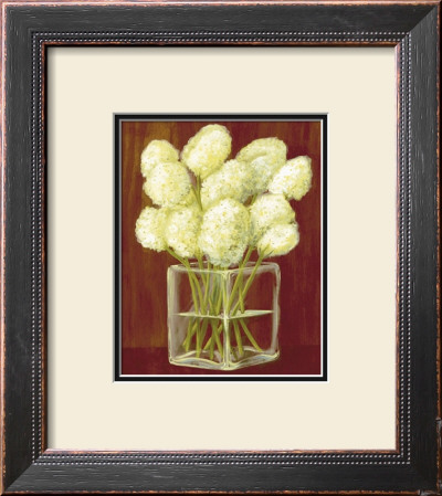 White Flowers In Vase by Jose Gomez Pricing Limited Edition Print image