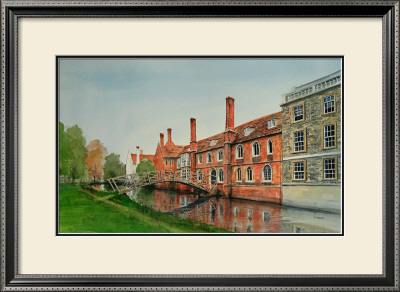 Mathematical Bridge, Queen's College, Cambridge by Peter French Pricing Limited Edition Print image