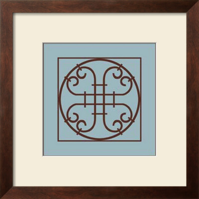 Chocolate And Blue Ironwork Iv by Chariklia Zarris Pricing Limited Edition Print image