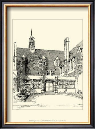 English Architecture Vi by Reginald Blomfield Pricing Limited Edition Print image