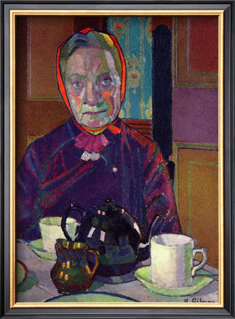 Portrait Of Mrs. Mounter by Harold Gilman Pricing Limited Edition Print image