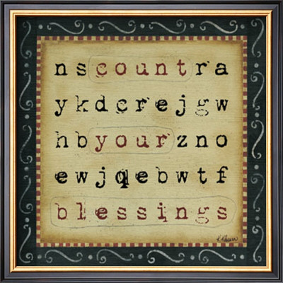 Count Your Blessings Word Search by Kim Klassen Pricing Limited Edition Print image