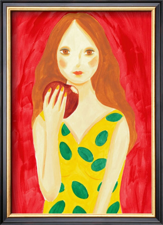 Girl Eating An Apple by Hiromi Taguchi Pricing Limited Edition Print image
