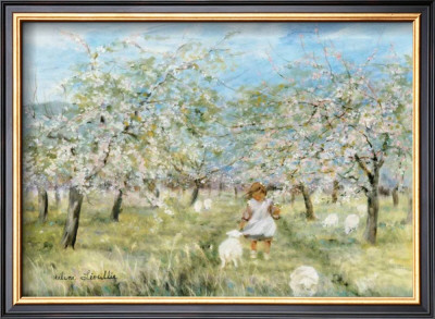Jade And The Sheeps by Helene Leveillee Pricing Limited Edition Print image