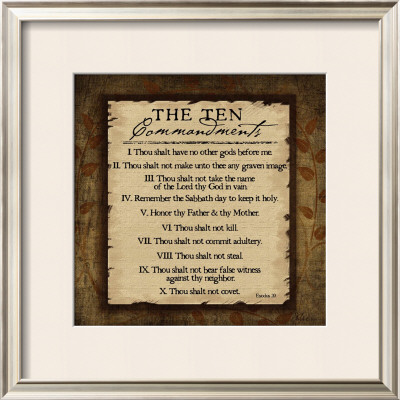 The Ten Commandments by Jennifer Pugh Pricing Limited Edition Print image