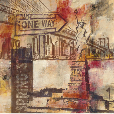 New York One Way by Sara Abbott Pricing Limited Edition Print image