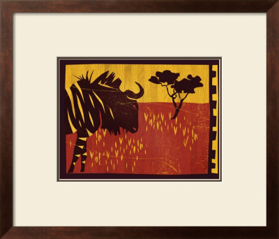 Woodblock Gnu by Benjamin Bay Pricing Limited Edition Print image