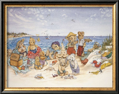 Bear Feats In The Sand by Susan Anderson Pricing Limited Edition Print image