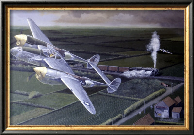 Wwii, Lockheed P38 Lightning by Paul Wollman Pricing Limited Edition Print image