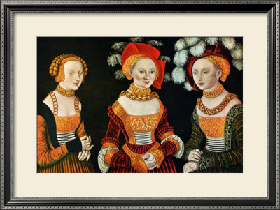 Les Trois Demoiselles by Lucas Cranach The Elder Pricing Limited Edition Print image
