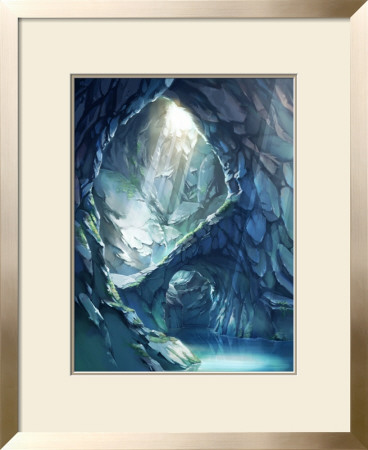 Blue Color Cave Of Mysterious Light by Kyo Nakayama Pricing Limited Edition Print image
