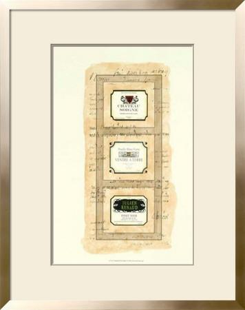 Elongated Wine Labels I by Deborah Bookman Pricing Limited Edition Print image