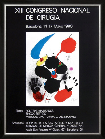 Xiii Congreso Nacional De Cirugia 1980 by Joan Miro Pricing Limited Edition Print image