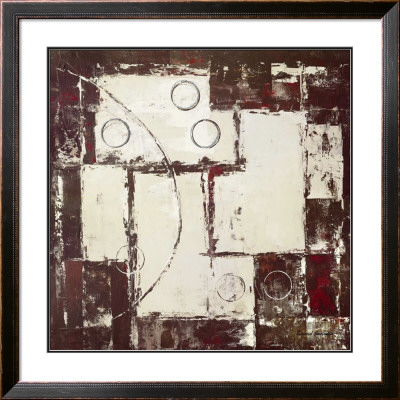 Circles On Brown And Beige I by David Sedalia Pricing Limited Edition Print image