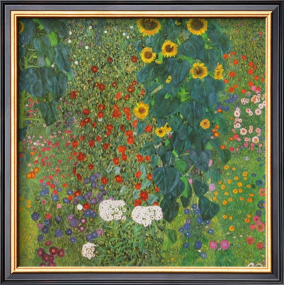 Farm Garden With Sunflowers, 1905 by Gustav Klimt Pricing Limited Edition Print image
