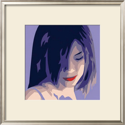 The Girl From Okinawa In Purple by Javier Palacios Pricing Limited Edition Print image